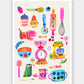 Baking Tools Giclée Fine Art Print